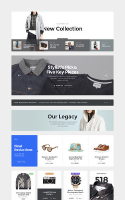 服装网页设计 打造沉浸式在线购物体验